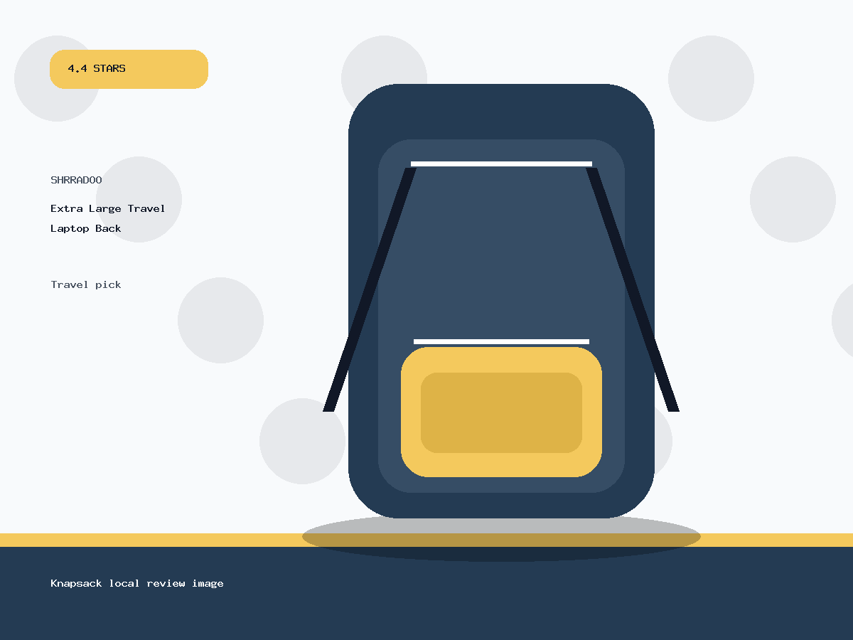 SHRRADOO Extra Large Travel Laptop Backpack